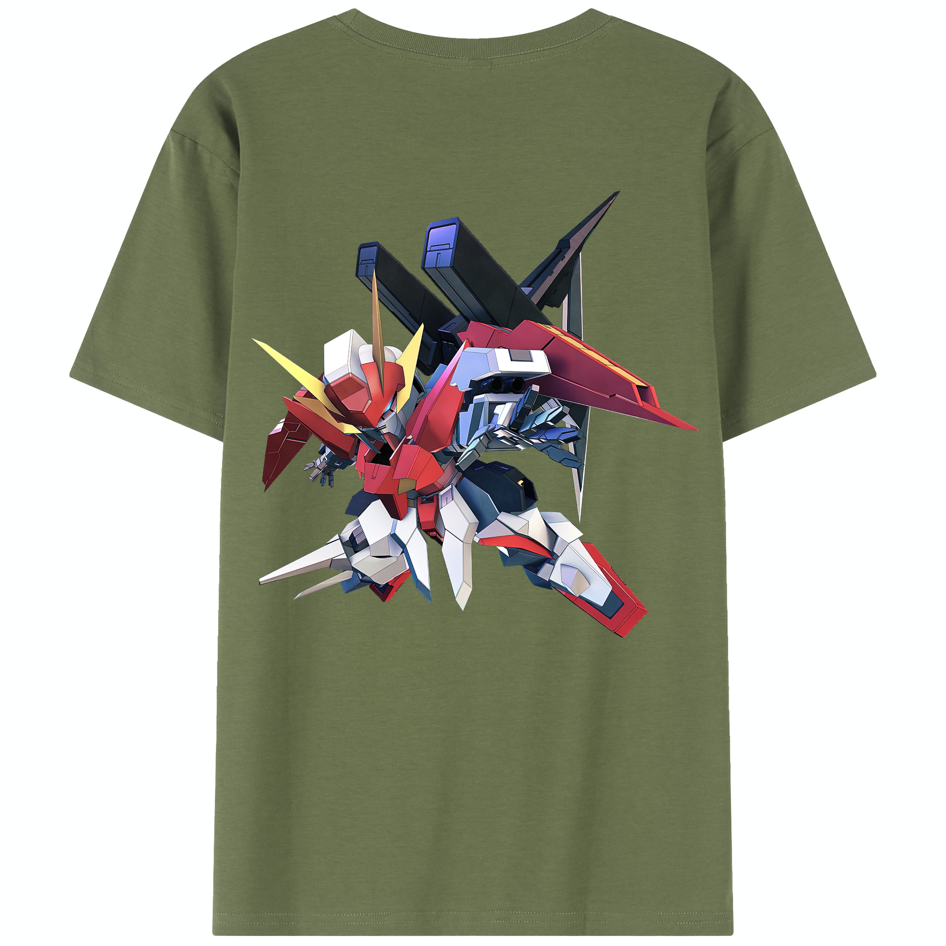 （画像用） 機動戦士ガンダム Mobile Suit Gundam 綿100％半袖Tシャツ（背面プリント）